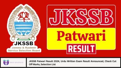 JKSSB Patwari Result 2024
