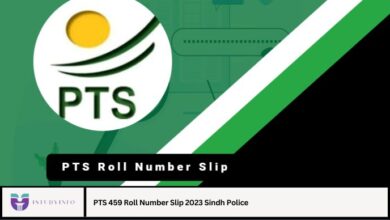 PTS 459 Roll Number Slip 2023 Sindh Police